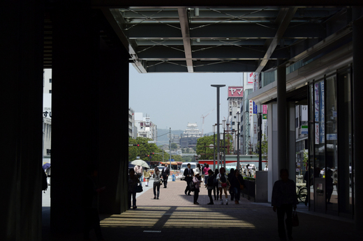 駅から見た姫路城