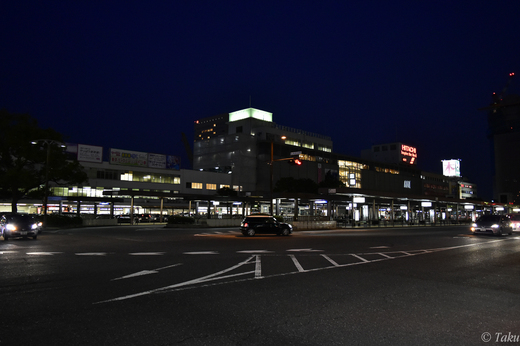 夜の広島駅