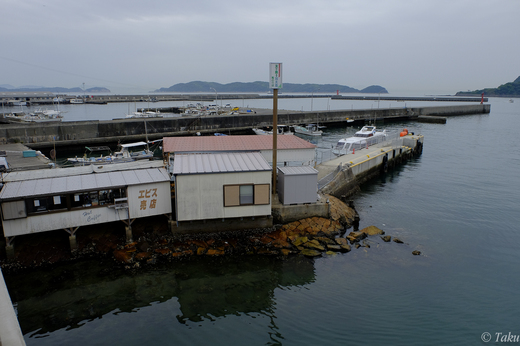 加太漁港の連絡船乗り場