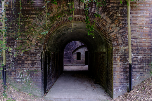 第三砲台跡へ抜けるトンネル